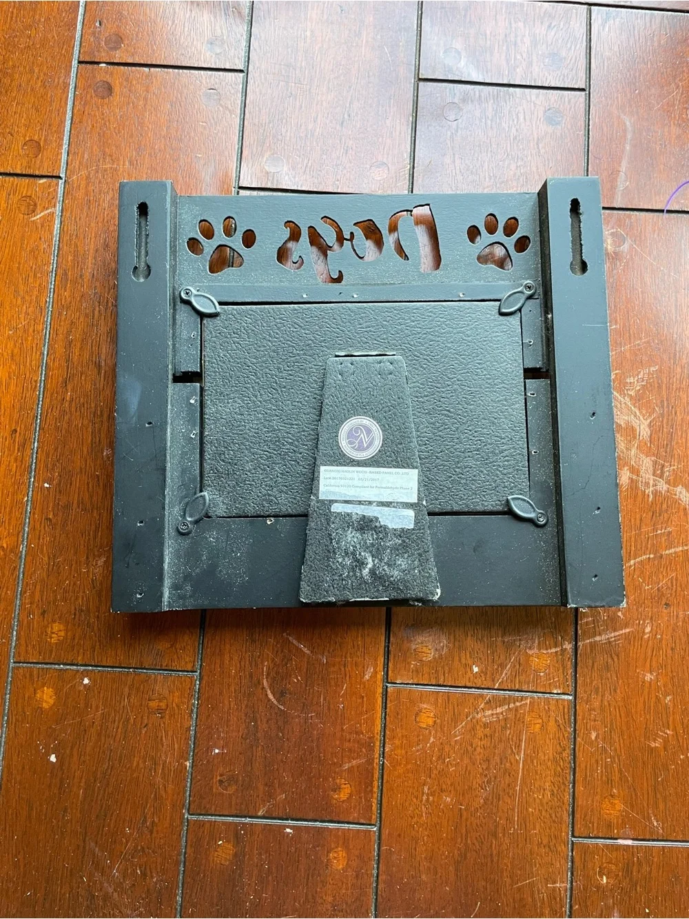 Dogs Paw Print Photo Frame - Black